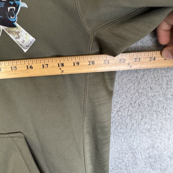 Nike Carolina Panthers Salute to Service Hoodie Mens M Green Pullover NFL - Picture 6 of 9